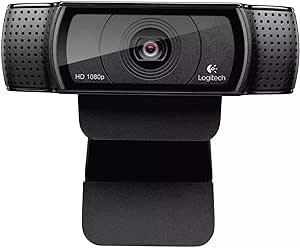 Logitech C920 HD Pro Webcam, Widescreen Video Calling and Recording, 1080p Camera, Desktop or Laptop Webcam